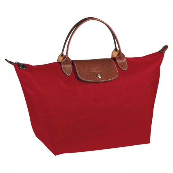 LONGCHAMP LE PLIAGE MEDIUM HANDBAG RED
