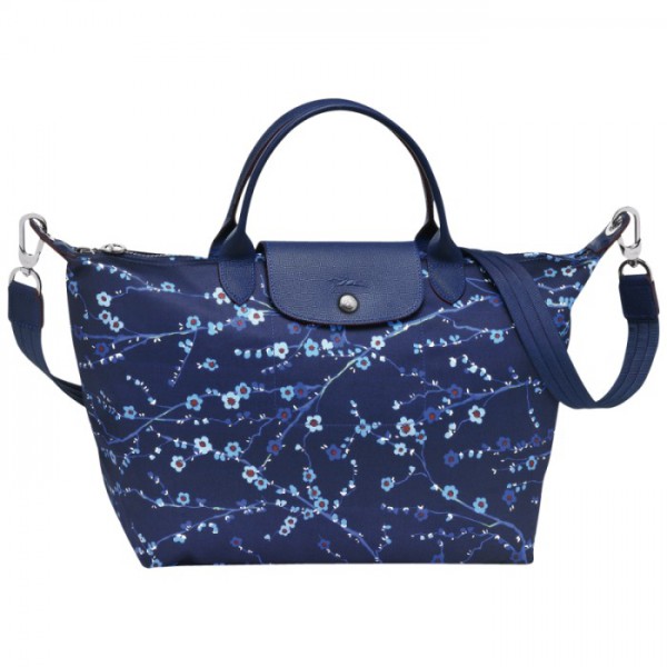 LONGCHAMP LE PLIAGE NÉO FANTAISIE - SAKURA NAVY BLUE
