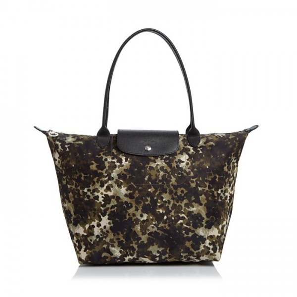 LONGCHAMP LE PLIAGE NEO FANTAISIE SHOULDER TOTE KHAKI