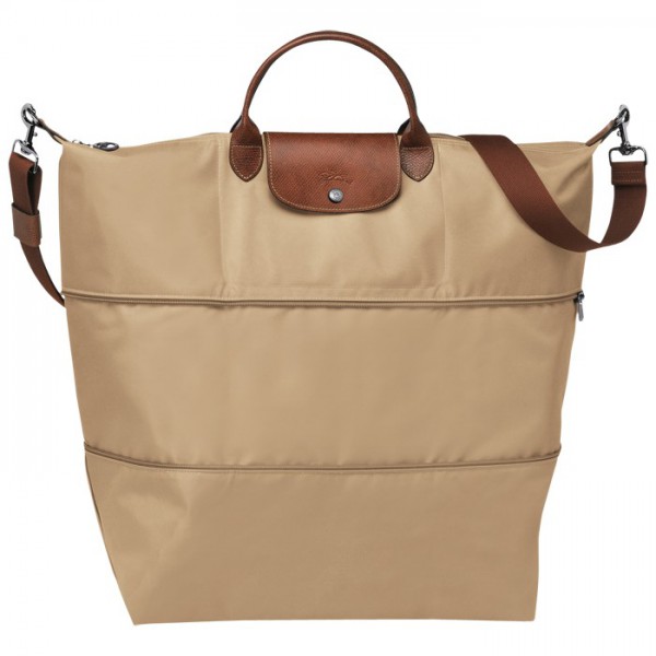 LONGCHAMP LE PLIAGE TRAVEL BAG BEIGE