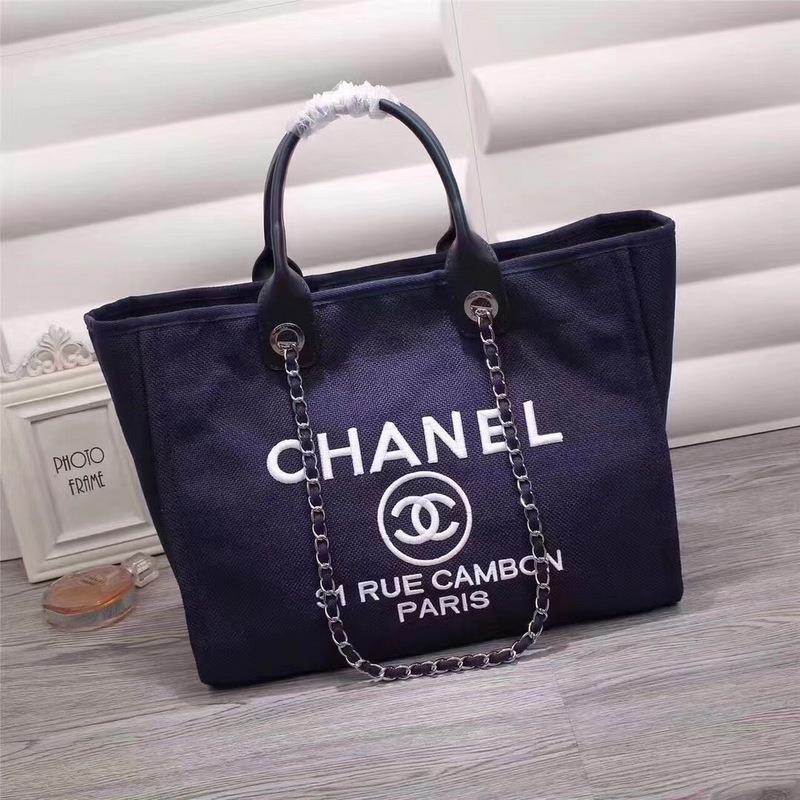 Chanel Beach Totes CH020-Dark-Blue | Top Replica Bags