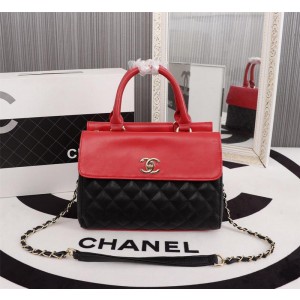 Chanel Top Handle Shoulder Evening Bag CH039-Red-Black