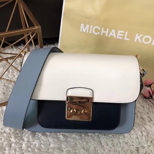 Michael Kors Crossbody Bags Blue White (MK756)