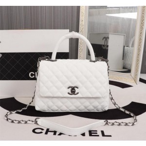 Chanel Top Handle Flap Bags CH054-White