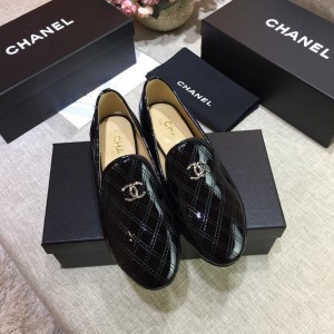 Chanel Women Loafers Black CHS-198