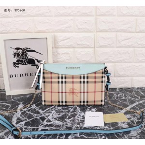 2018 New Burberry Crossbody Bag 39526 Light Blue 25*16