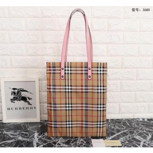 2018 New Burberry Tote 2131 Pink 33*42cm