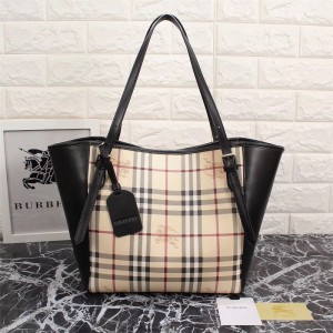 2018 New Burberry Tote Bag 22585 Black 30*26*16