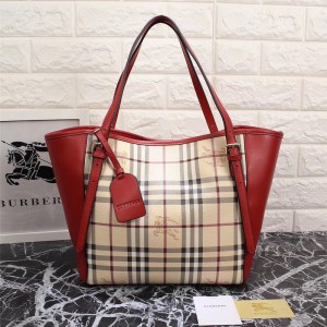 2018 New Burberry Tote Bag 22585 Red 30*26*16