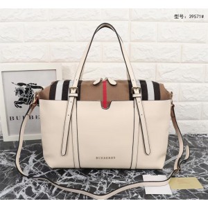 2018 New Burberry Tote Bag 39571 Beige 36*25*15