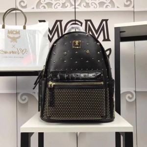 2018 New MCM Backpack 121 Black