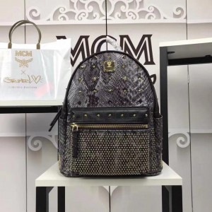 2018 New MCM Backpack 121 Gray