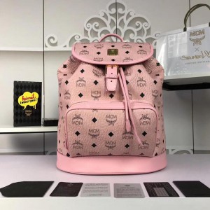 2018 New MCM Backpack 5820 Pink 31x35x17
