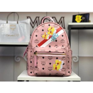 2018 New MCM Backpack 5905 Pink 26x33x13