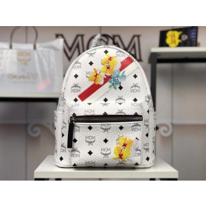 2018 New MCM Backpack 5905 White 26x33x13