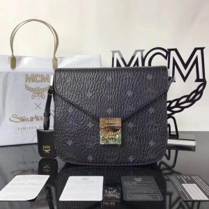 2018 New MCM Crossbody Bag 6230 Black 21x19x7