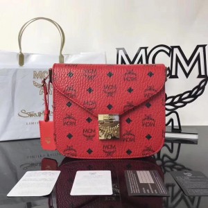 2018 New MCM Crossbody Bag 6230 Red 21x19x7
