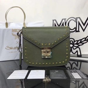 2018 New MCM Crossbody Bag 6232 Green 21x19x7