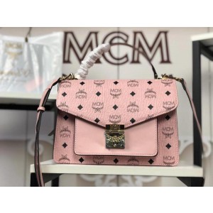 2018 New MCM Crossbody Bag 6236 Pink 21x19x7
