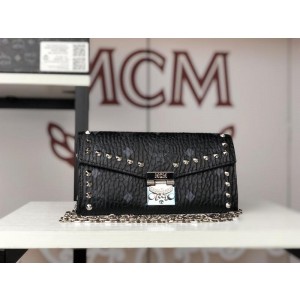 2018 New MCM Crossbody Bag 8083 Black 19x9.5
