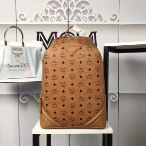 2018 New MCM Man Backpack 2118 Brown 30*41*18cm