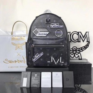 2018 New MCM Man Backpack 5816 Black 26x33x13