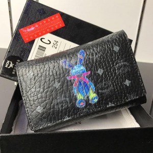 2018 New MCM Wallets 8011 Black 14x9.5