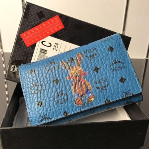 2018 New MCM Wallets 8011 Blue 14x9.5