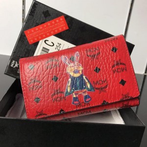2018 New MCM Wallets 8011 Red 14x9.5