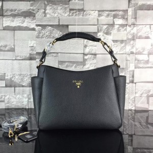 2018 New Prada Handbags 0125 Black 33*24*13