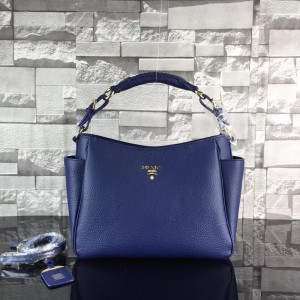 2018 New Prada Handbags 0125 Dark Blue 33*24*13