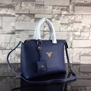 2018 New Prada Handbags 063 Dark Blue 31*24*14