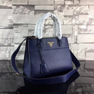 2018 New Prada Handbags 1022 Dark Blue 30.5*23*15