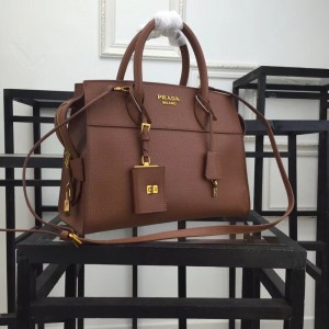 2018 New Prada Handbags 1046 Brown 32*24.5*14.5