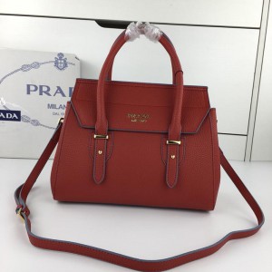 2018 New Prada Handbags 5830 Dark Red 30*25*14cm