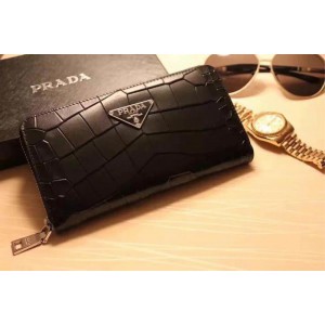 2018 New Prada Man Wallets 201 Black 19x10x2.5cm