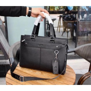 2018 New Prada Tote Bag 00012 Black 38.5x28x9cm