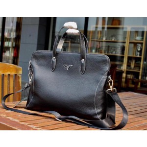 2018 New Prada Tote Bag 0088 Black 39x30x7cm