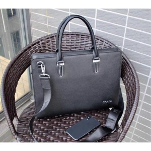 2018 New Prada Tote Bag 0137 Black 37x27x7cm