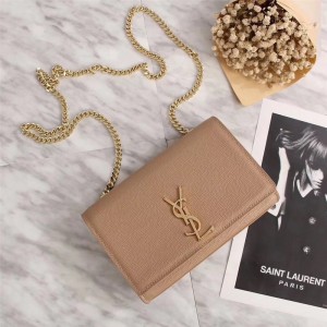 2018 New Saint Laurent Crossbody Bag 26571 Light Pink 22*15*5