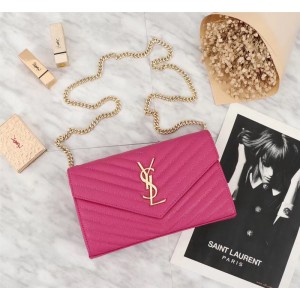 2018 New Saint Laurent Crossbody Bag 26801 Peach 