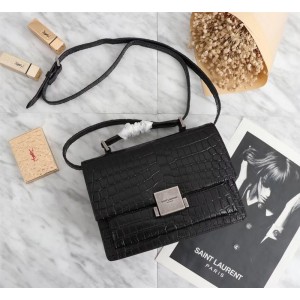 2018 New Saint Laurent Crossbody Bag 26819 Black 24cm