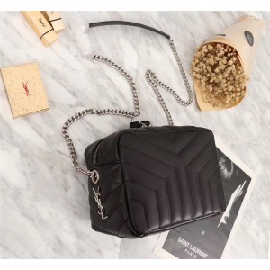 2018 New Saint Laurent Crossbody Bag 26822 Black 22*15*10