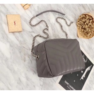 2018 New Saint Laurent Crossbody Bag 26822 Gray 22*15*10