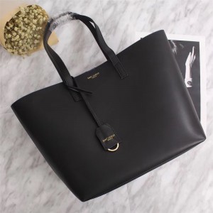 2018 New Saint Laurent Tote Bag 75096 Black Blue 33*31*15