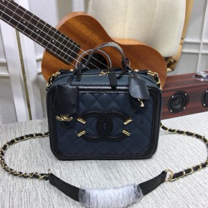 Chanel Makeup Shoulder Bags CH062S-Dark-Blue