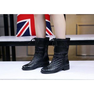Chanel Women Ankle Boots Black CHS-258