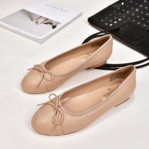 Chanel Women Ballet Flats Nude CHS-261