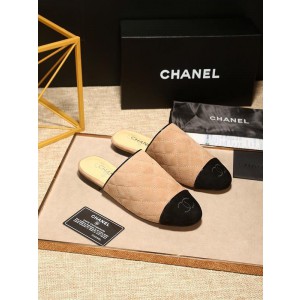 Chanel Women Slippers Nude CHS-263