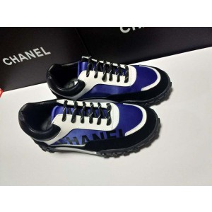 Chanel Women Low-Top Sneakers Blue CHS-290